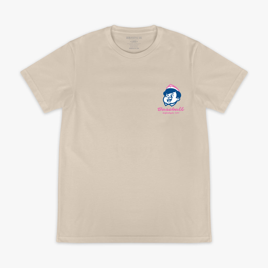 Graphic tee with "Donut Shop" design - front view