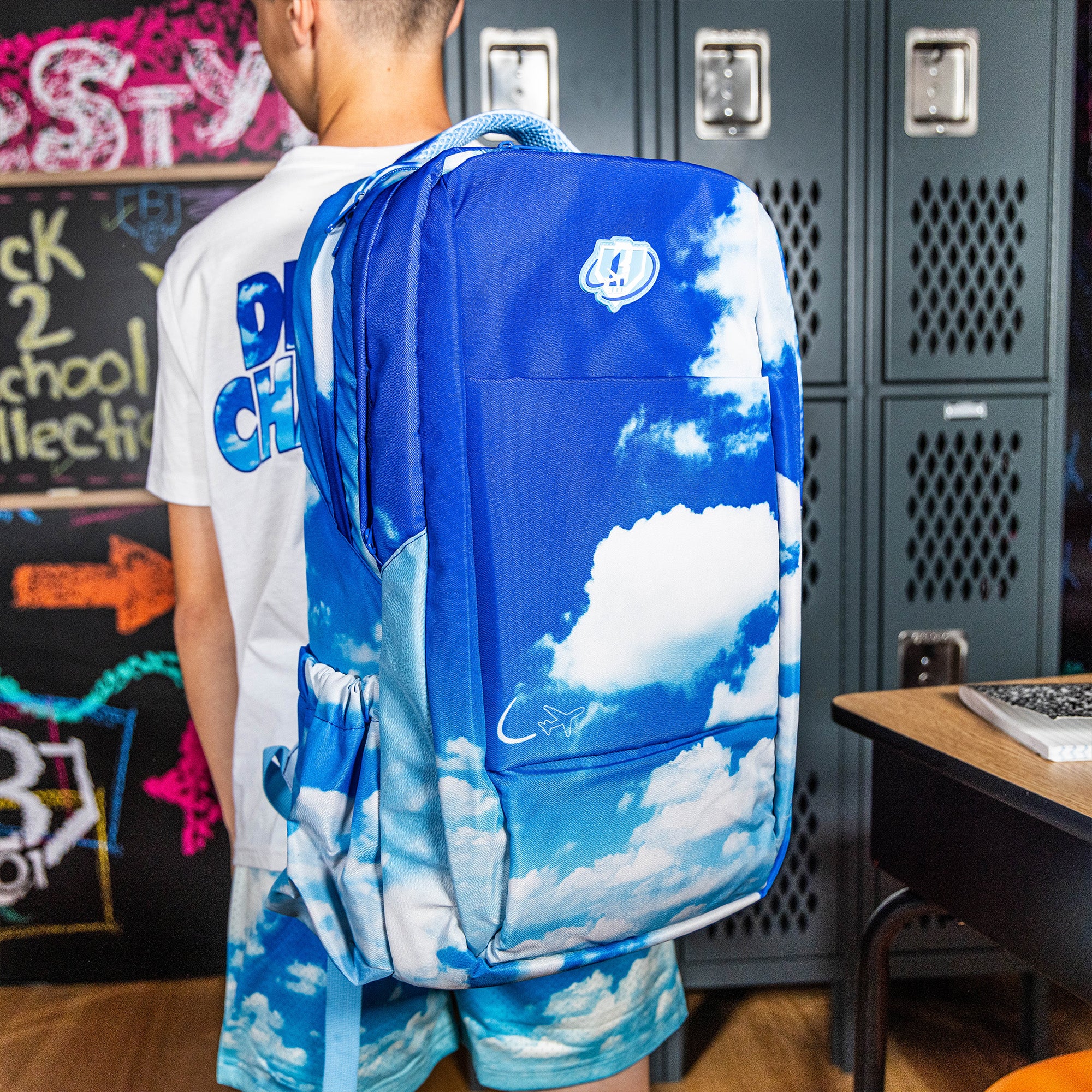 Dream Chaser clouds backpack baseball lifestyle