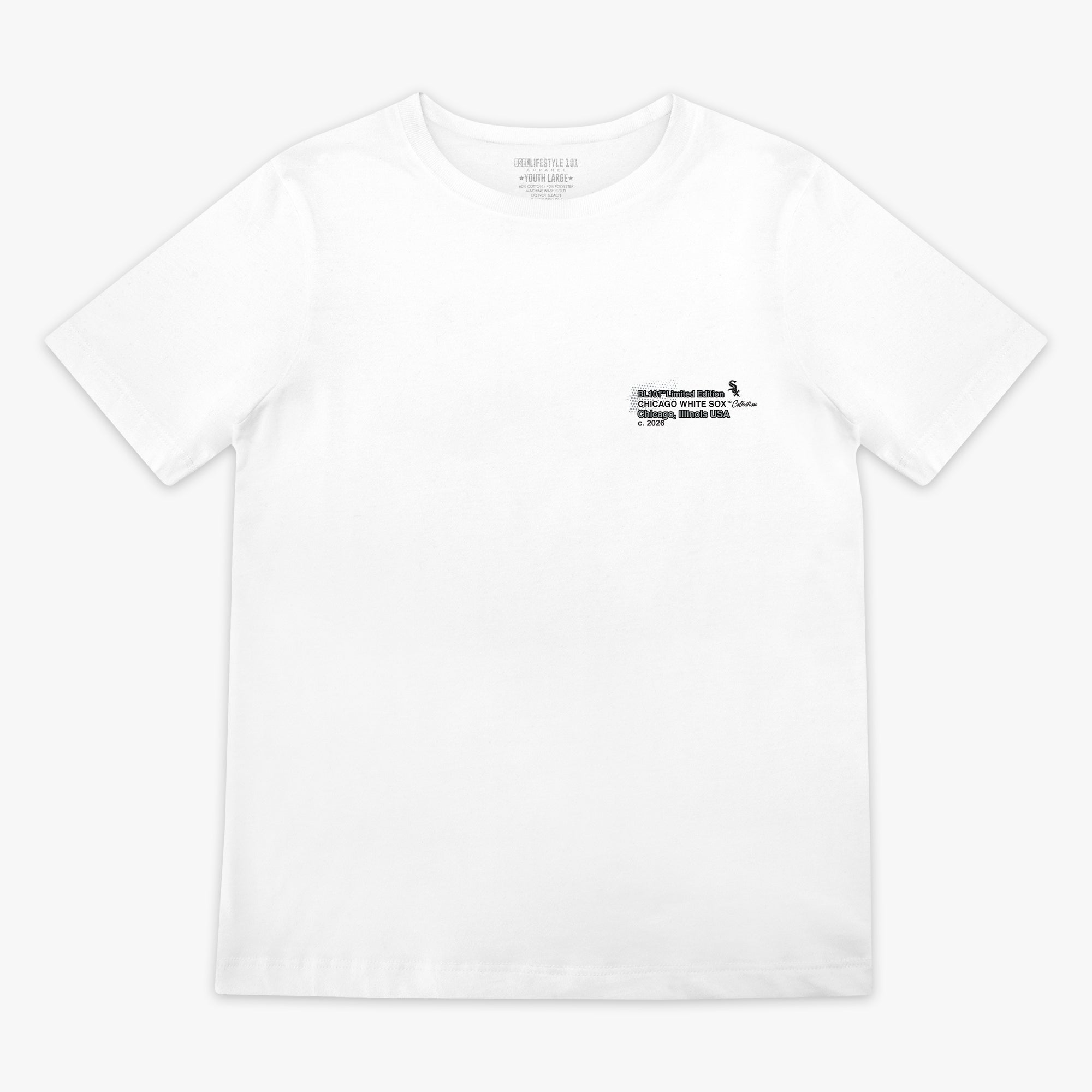 Youth graphic tee with “Chicago White Sox Drip” design — front view