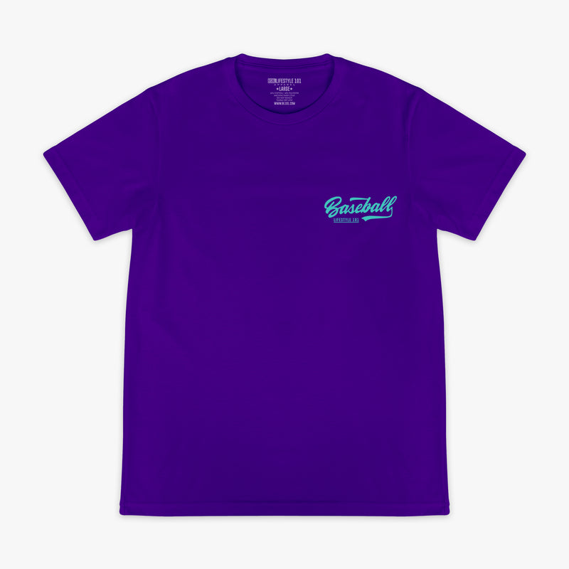 Established Tee - Purple/Teal