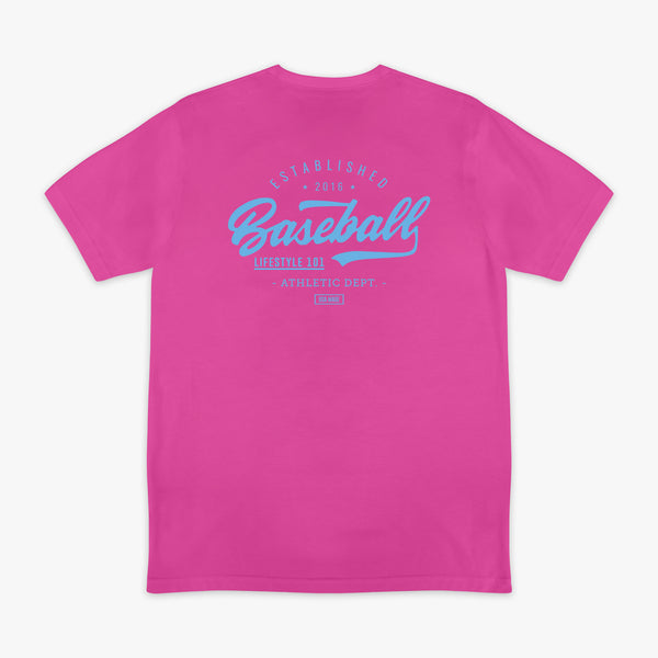 Established Tee - Cotton Candy Pink - Baseball Lifestyle 101
