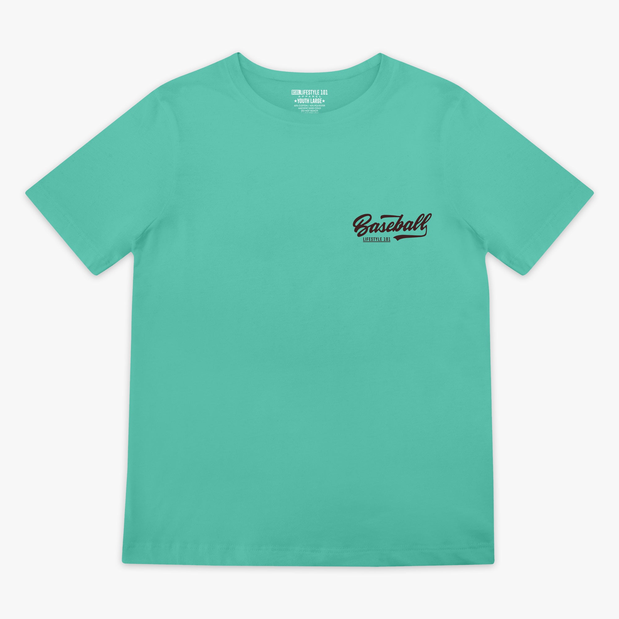 Established Tee - Mint/Brown - Baseball Lifestyle 101
