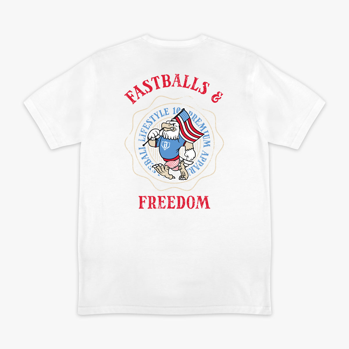 Fastballs & Freedom Tee - Baseball Lifestyle 101