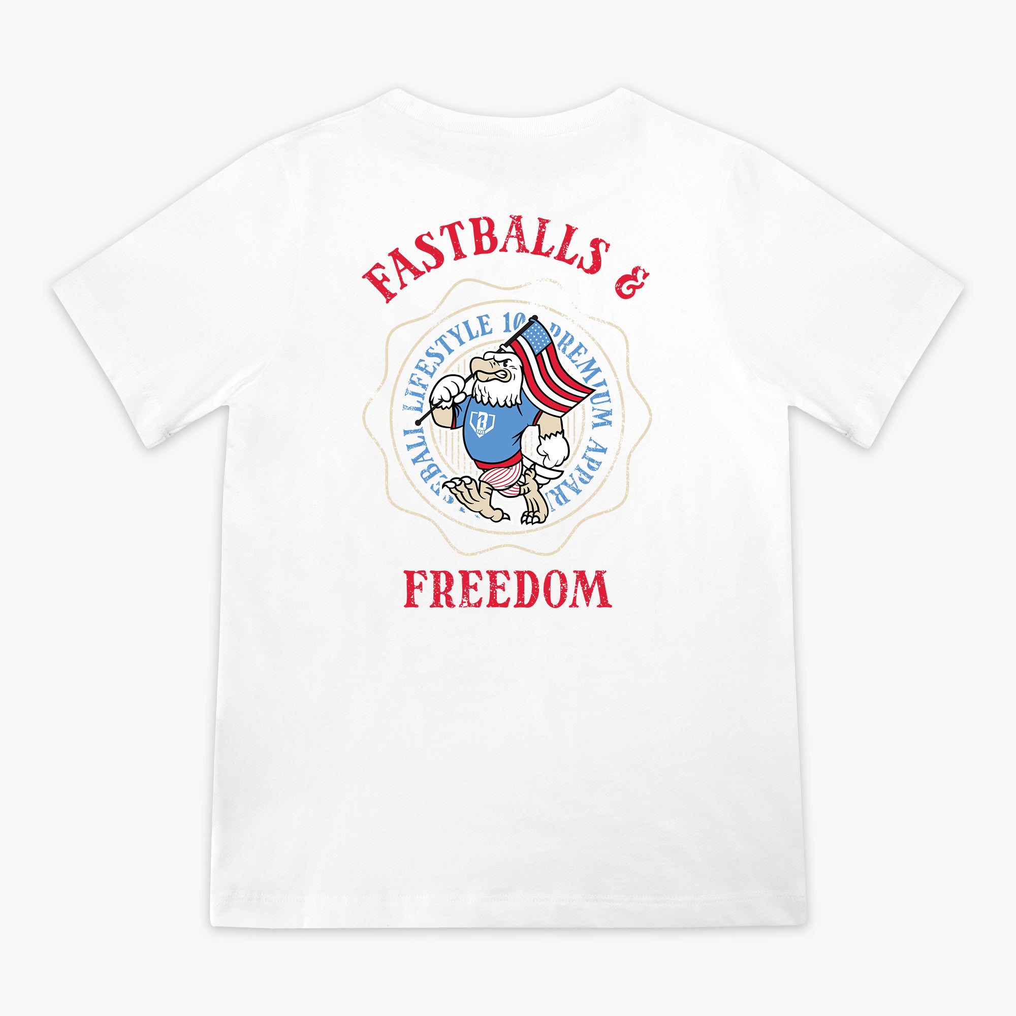 Fastballs & Freedom Youth Tee - Baseball Lifestyle 101