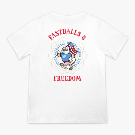 Fastballs & Freedom Youth Tee - Baseball Lifestyle 101