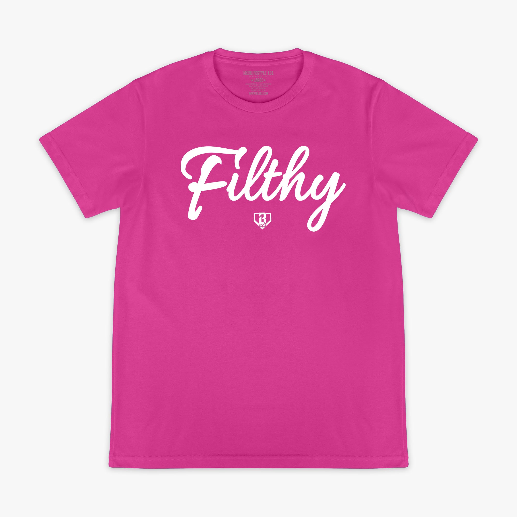 Filthy Tee - Pink/White
