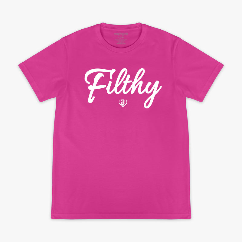 Filthy Tee - Pink/White