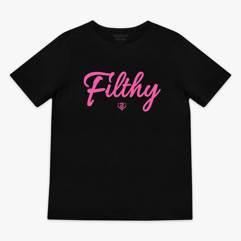 Filthy Youth Tee - Black/Pink