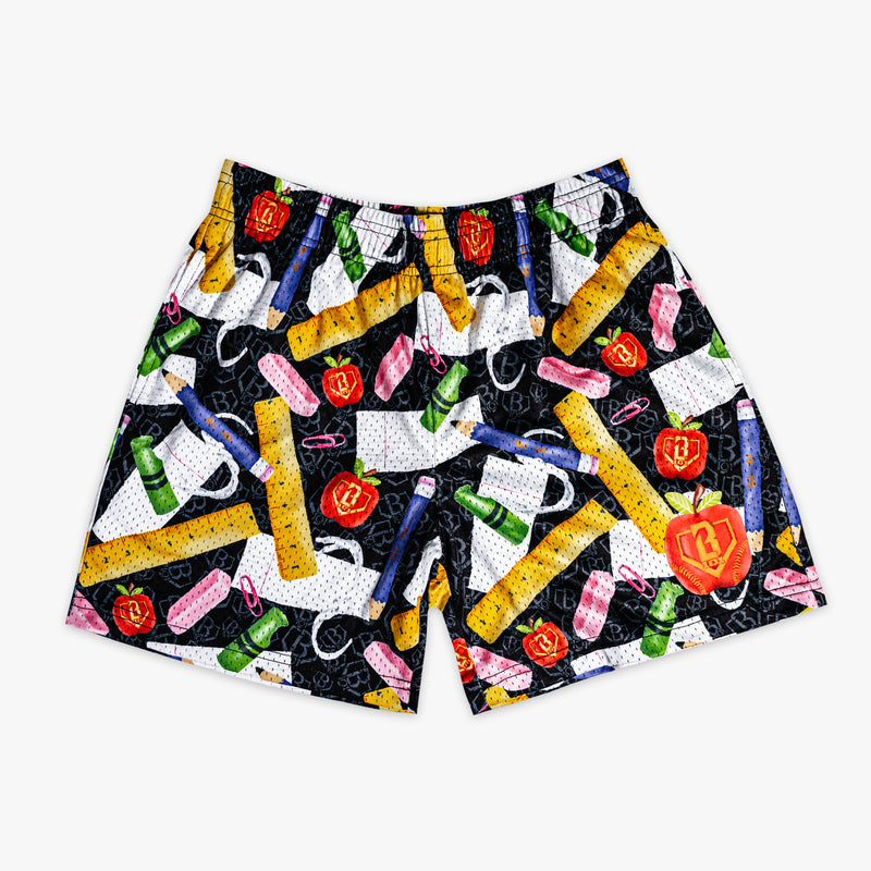 Black First Day Fresh Youth youth shorts — front view