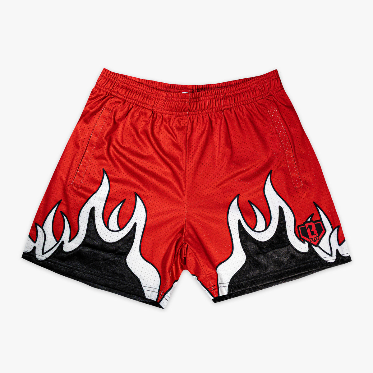 Flame Youth Shorts - Red - Baseball Lifestyle 101