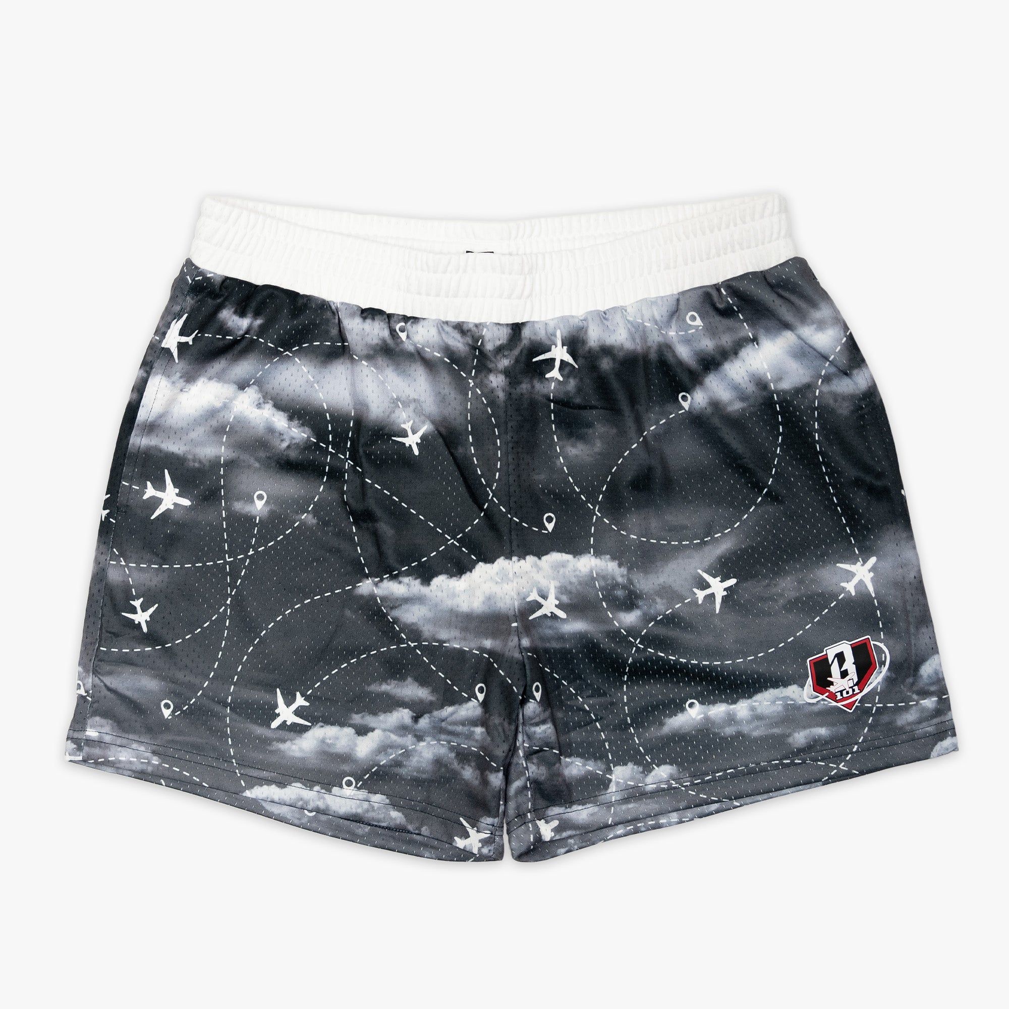 Flight Map Youth Shorts - Red Eye