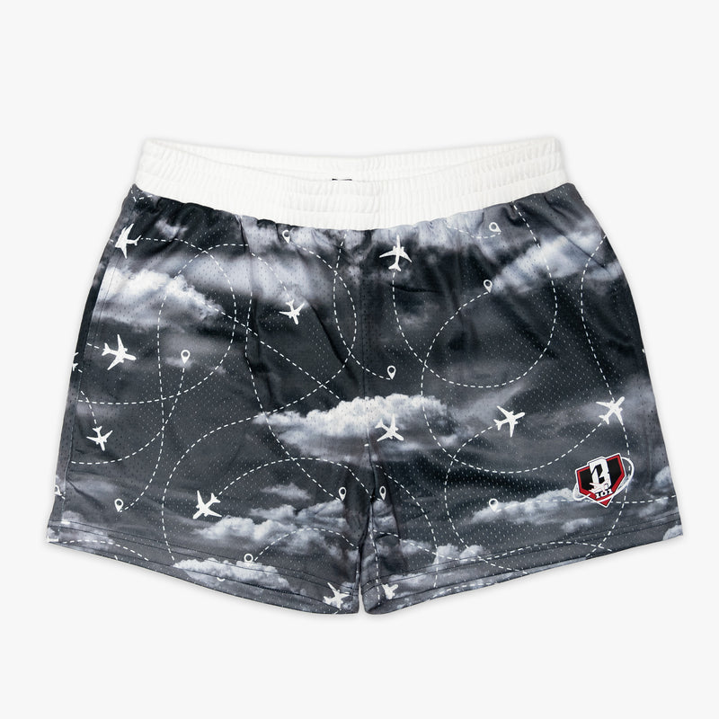 Flight Map Youth Shorts - Red Eye