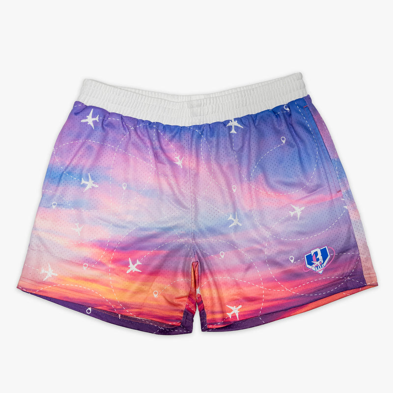 Flight Map Youth Shorts - Sunrise