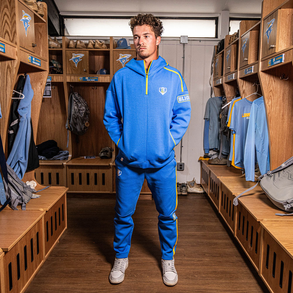 Game Day 1/4 Zip Hoodie - Blue/Yellow/White – Baseball Lifestyle 101
