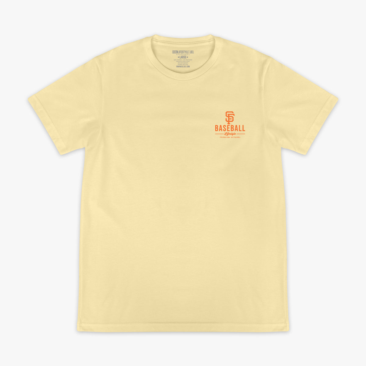 Cream graphic tee with "San Francisco Giants Ice Cream" design - front view