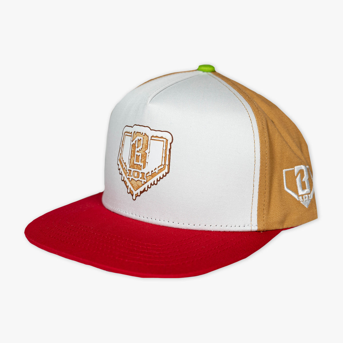 Brown snapback with "Gingerbread Rookie" design