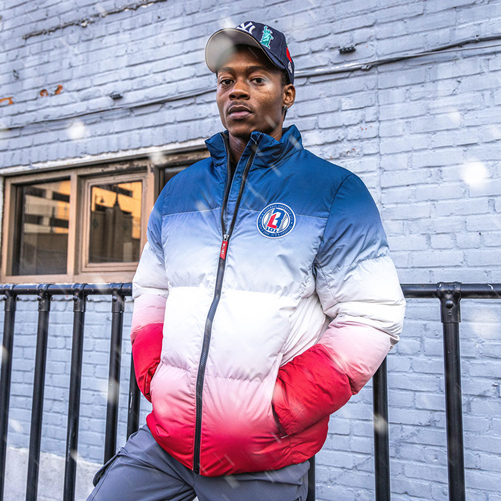 Gradient Full Zip Puffer Jacket - USA – Baseball Lifestyle 101