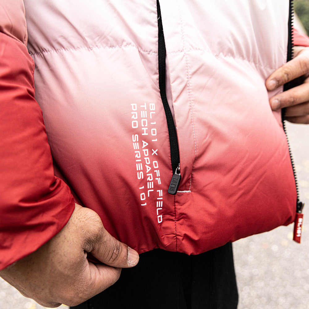 Gradient Full Zip Puffer Jacket - USA