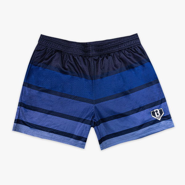 Gradient Stripe Shorts - Blue - Baseball Lifestyle 101