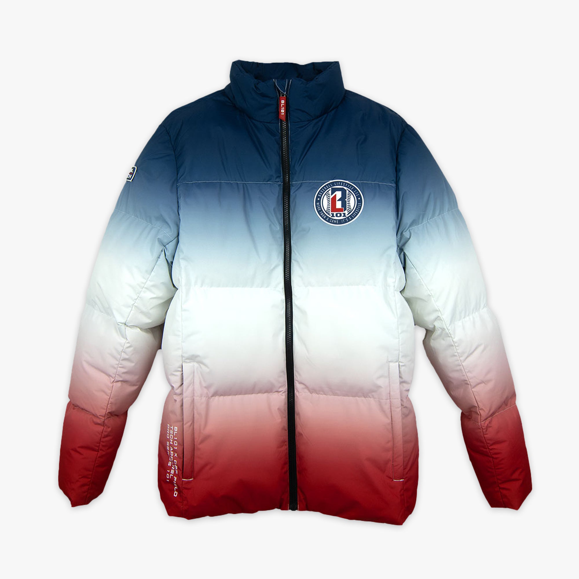 Gradient Full Zip Puffer Jacket - USA