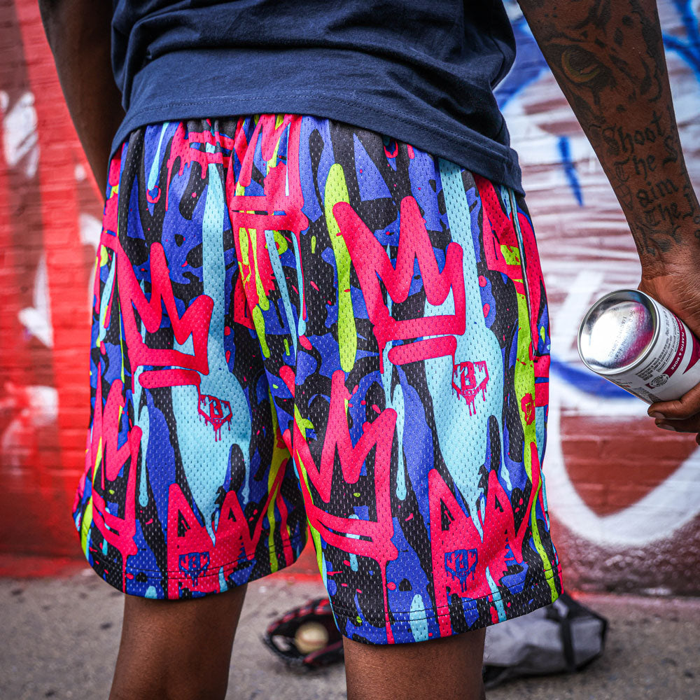 Graffiti Crown Shorts – Baseball Lifestyle 101