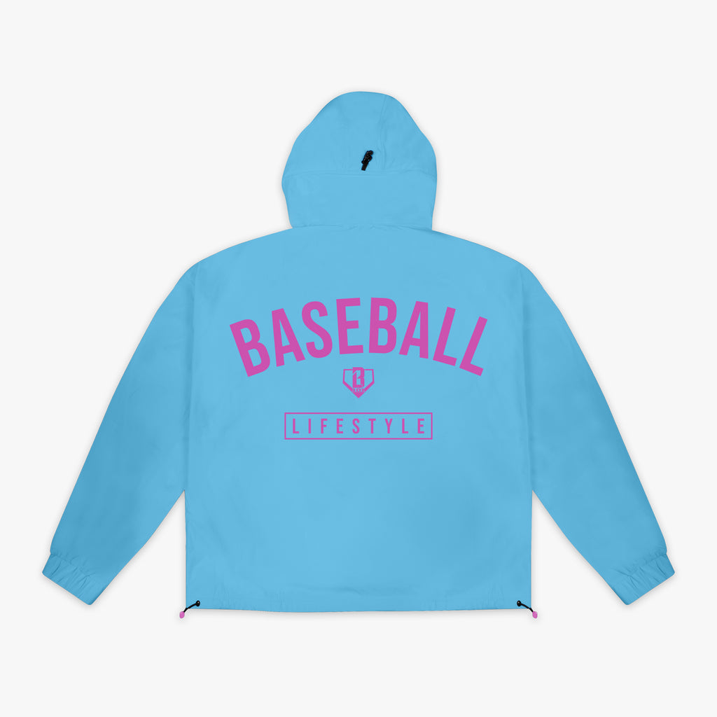 Heritage Premium Youth Windbreaker - Cotton Candy Blue