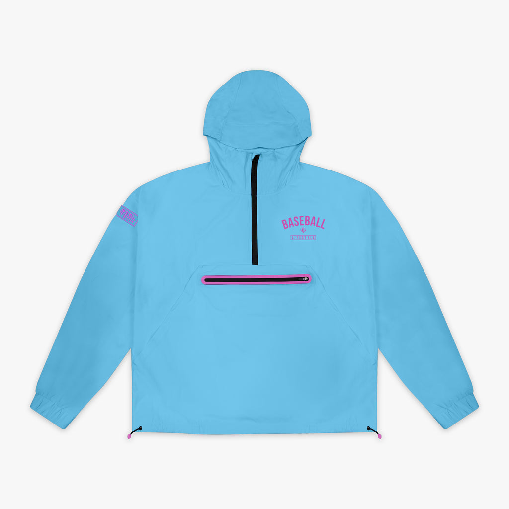 Heritage Premium Youth Windbreaker - Cotton Candy Blue