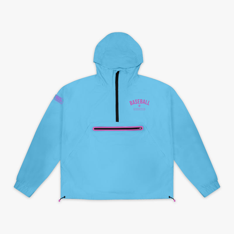 Blue Heritage Premium Windbreaker Cotton Candy Blue youth windbreaker - front view