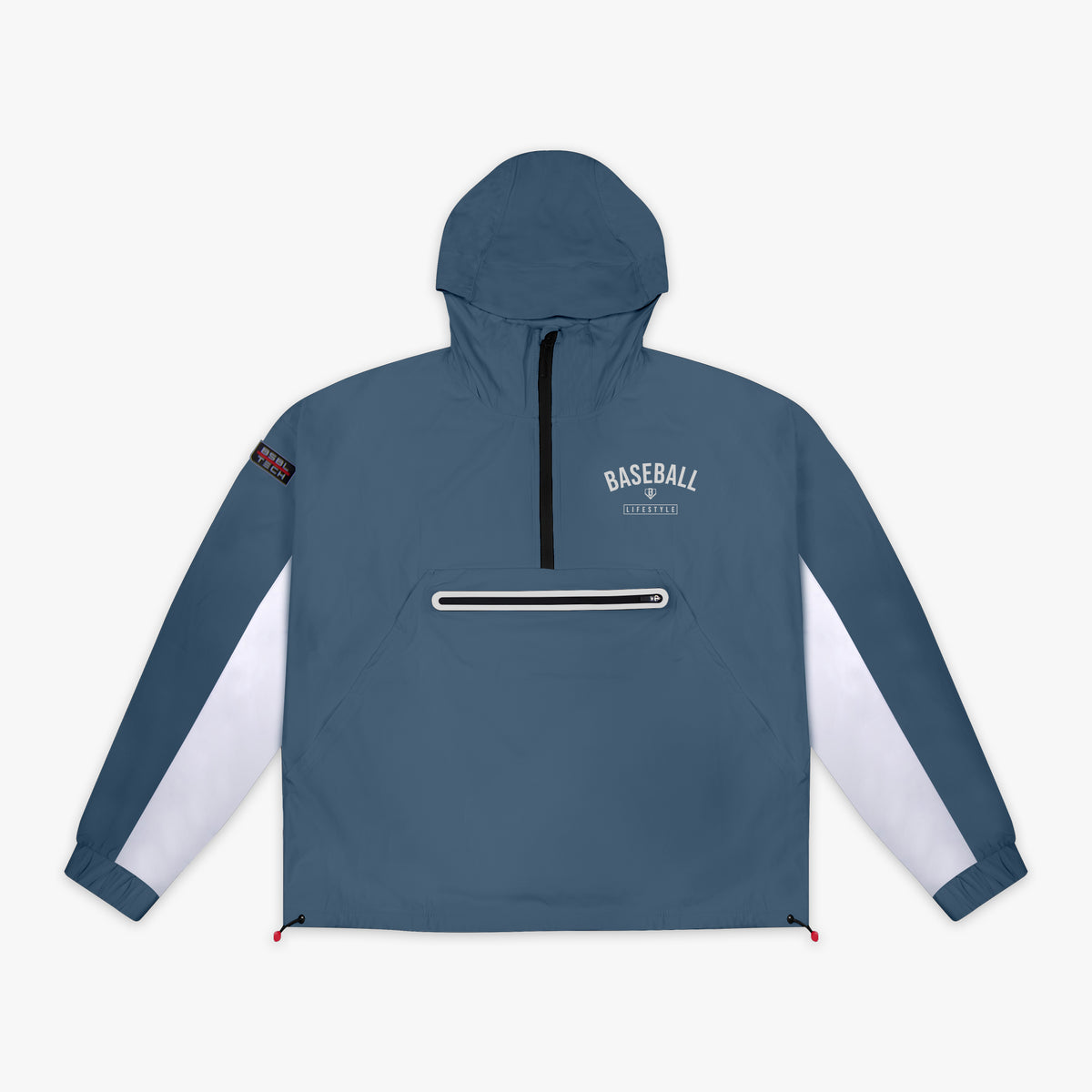 Gray Heritage Premium Windbreaker youth windbreaker - front view