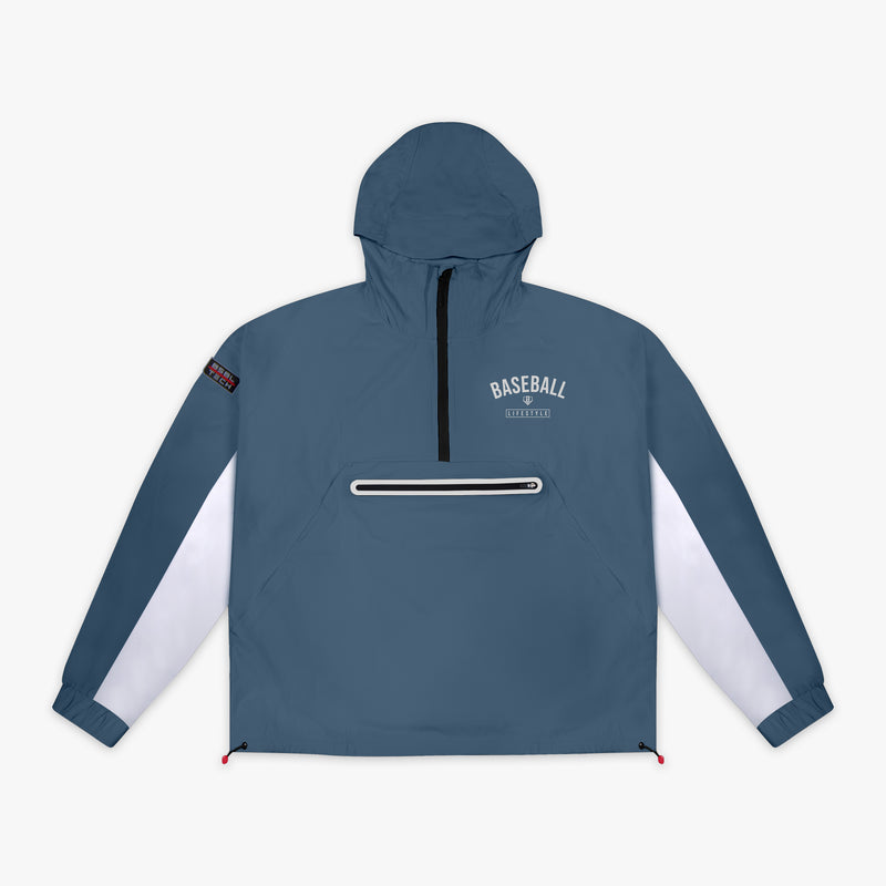 Gray Heritage Premium Windbreaker youth windbreaker - front view