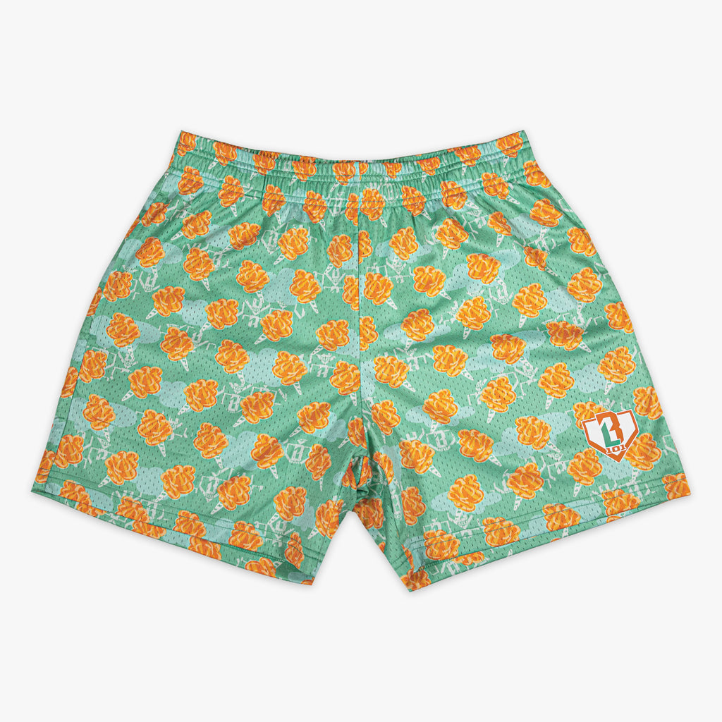 Home Run Sugar Tangerine Freeze shorts — front view