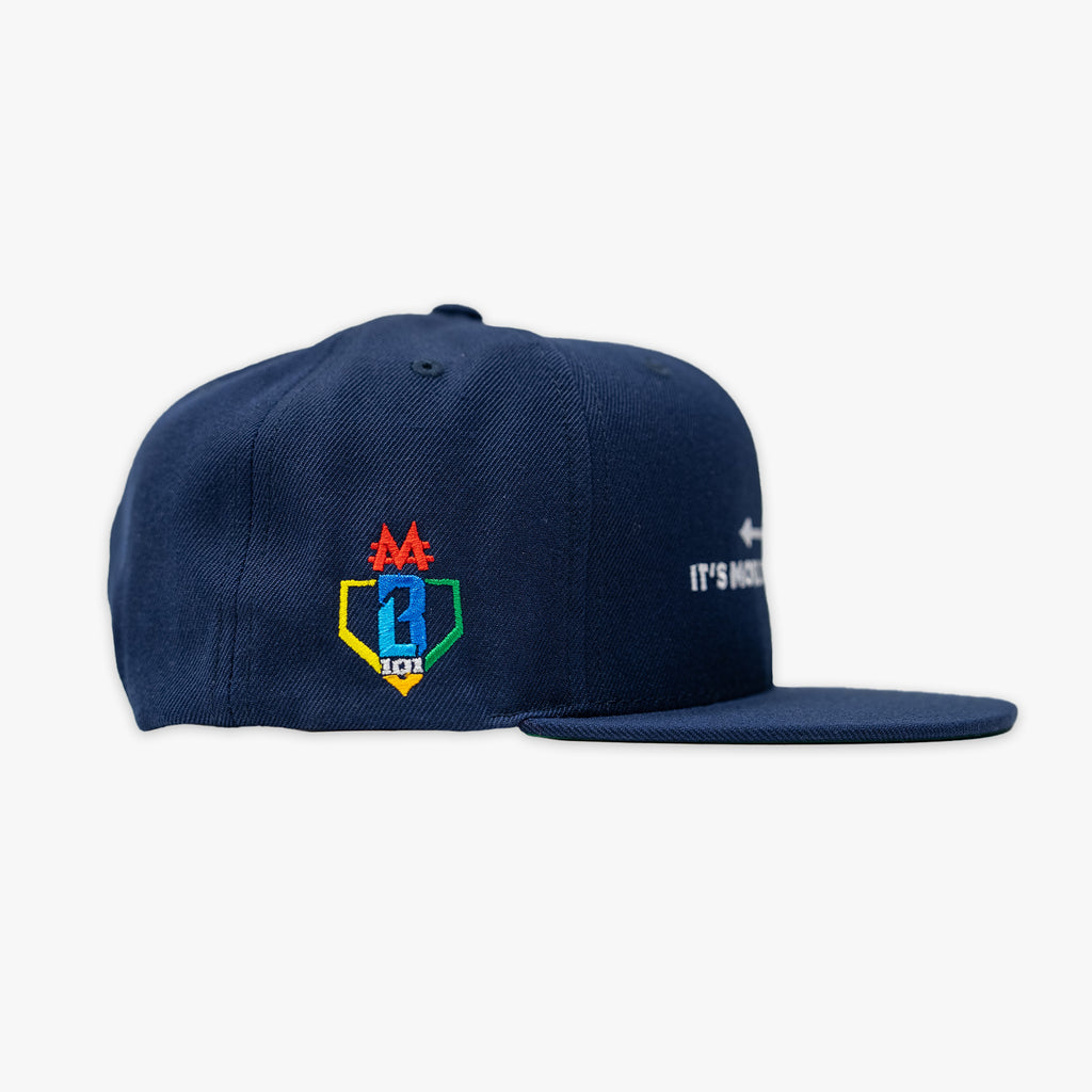 Hat with “Homerun Hustle” design — back view