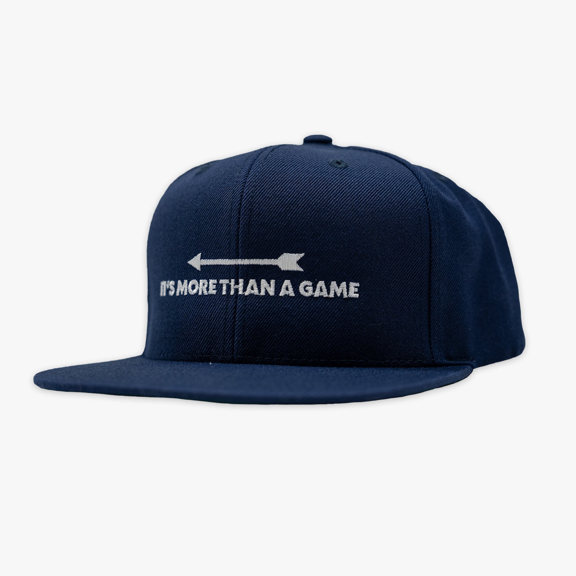 Adult model wearing hat with “Homerun Hustle” design
