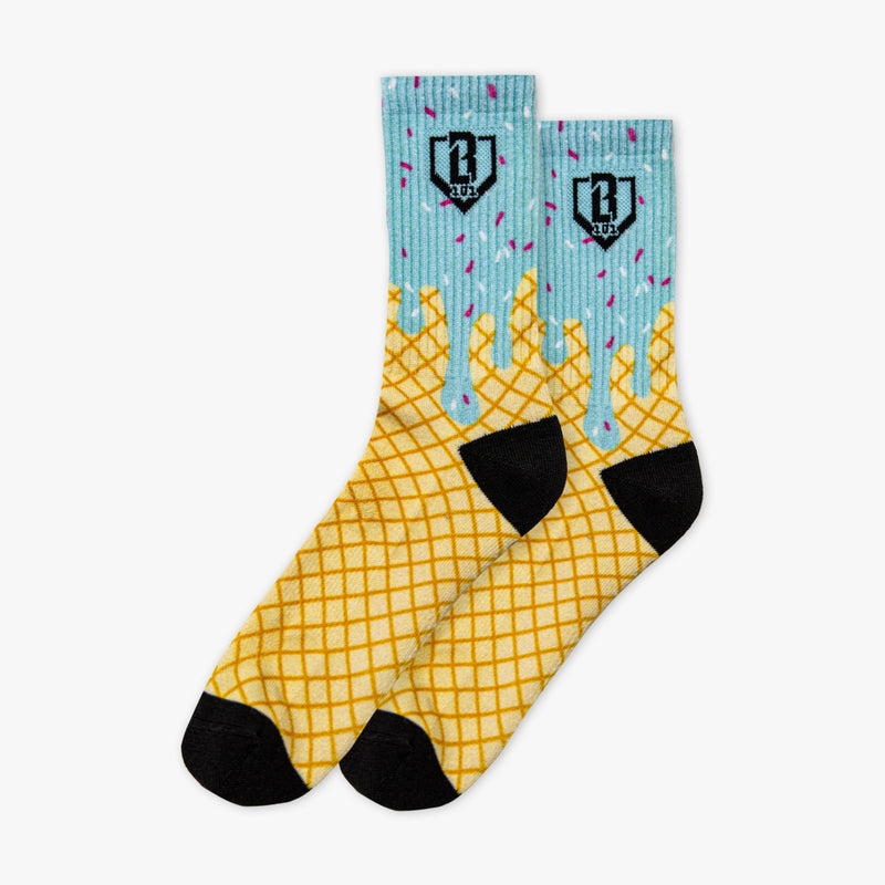 Ice Cream Performance Poly Socks 3-Pack - Cotton Candy