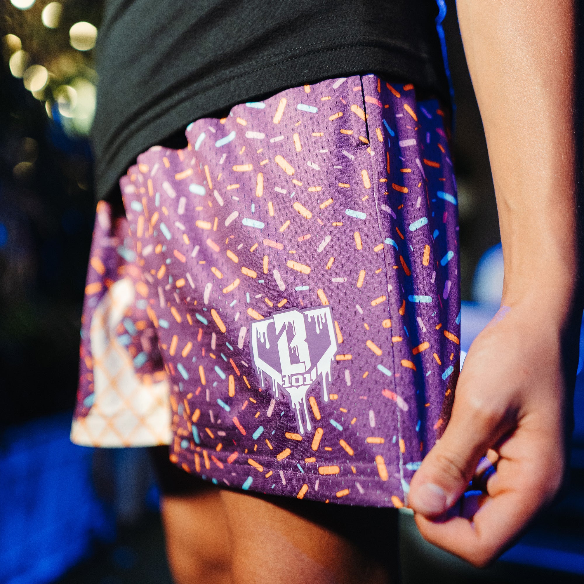 Ice Cream Youth Shorts - Cosmic Cone Crunch - Baseball Lifestyle 101
