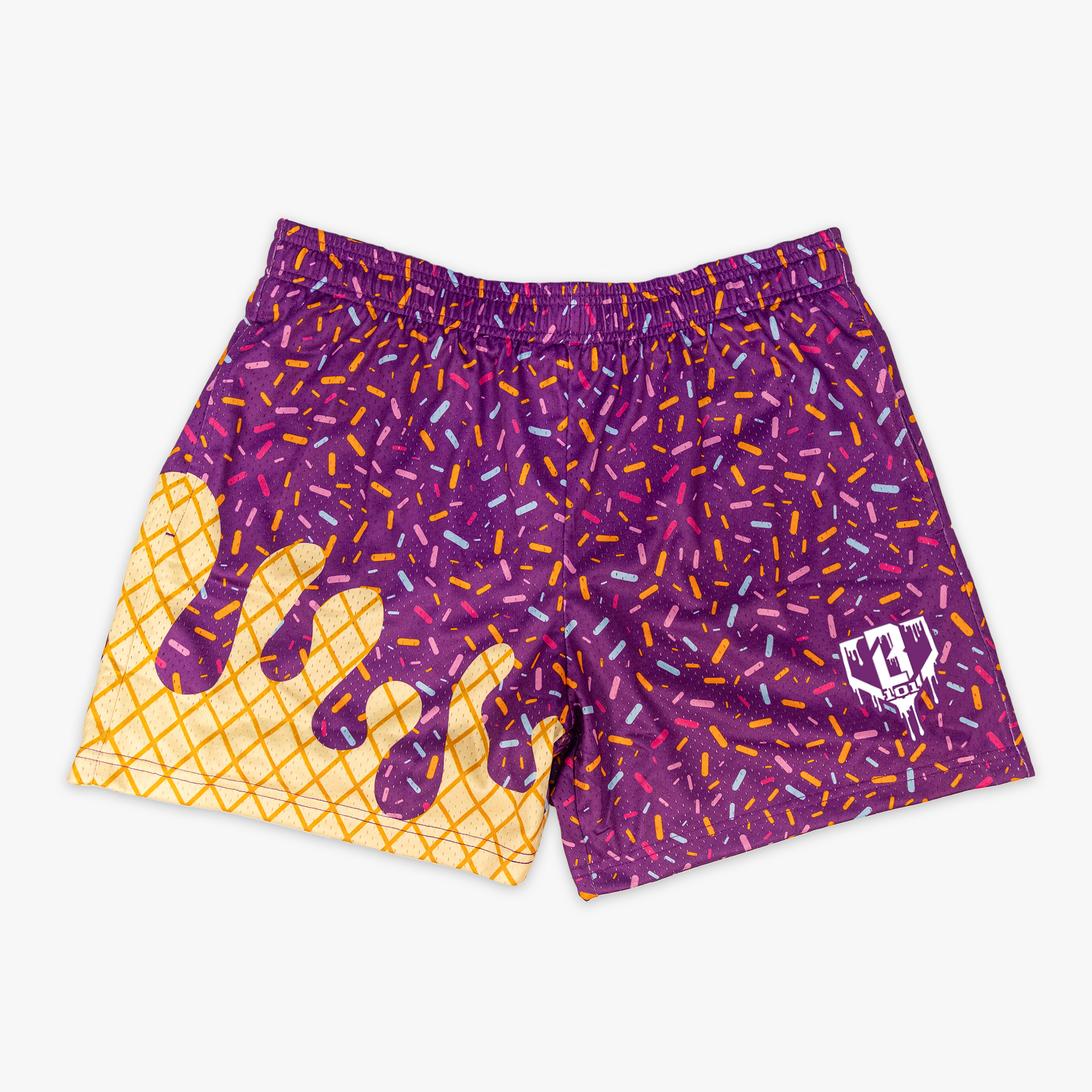Ice Cream Shorts - Cosmic Cone Crunch - Baseball Lifestyle 101