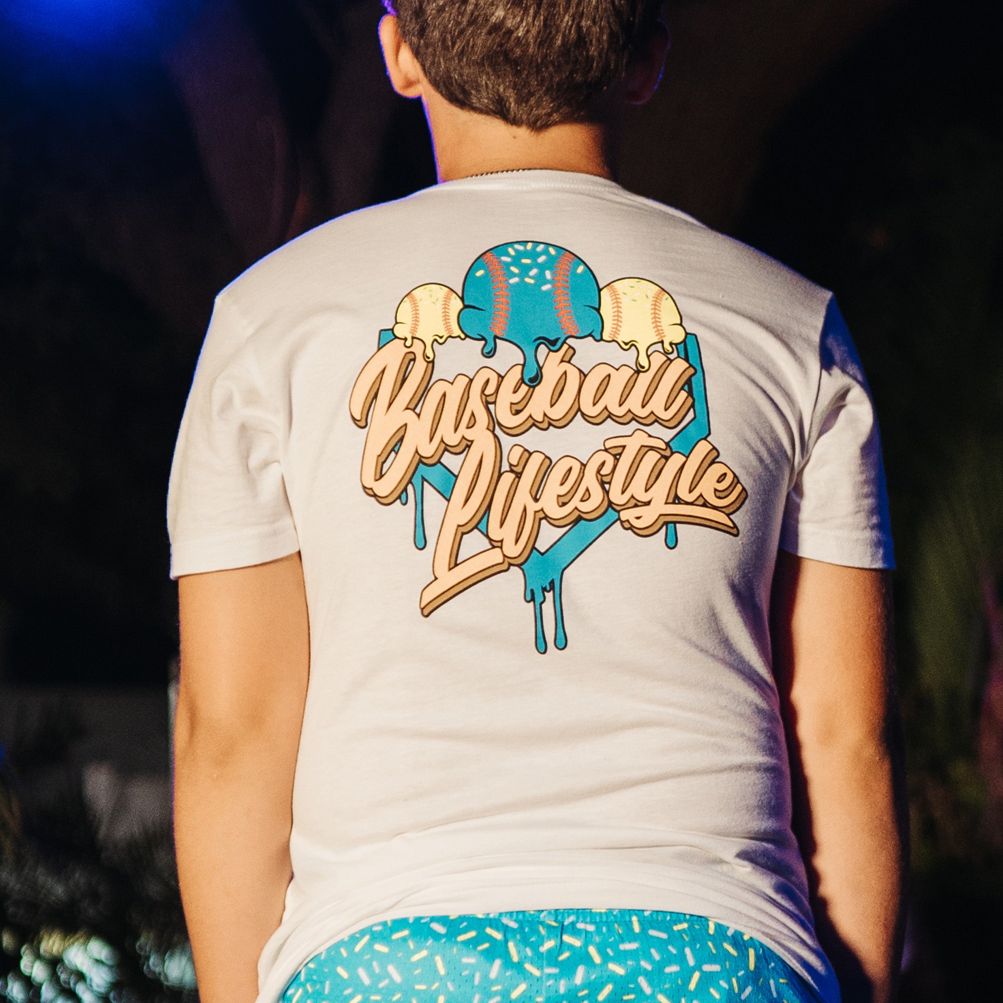 Ice Cream Youth Tee - Blueberry Lemonade - Baseball Lifestyle 101
