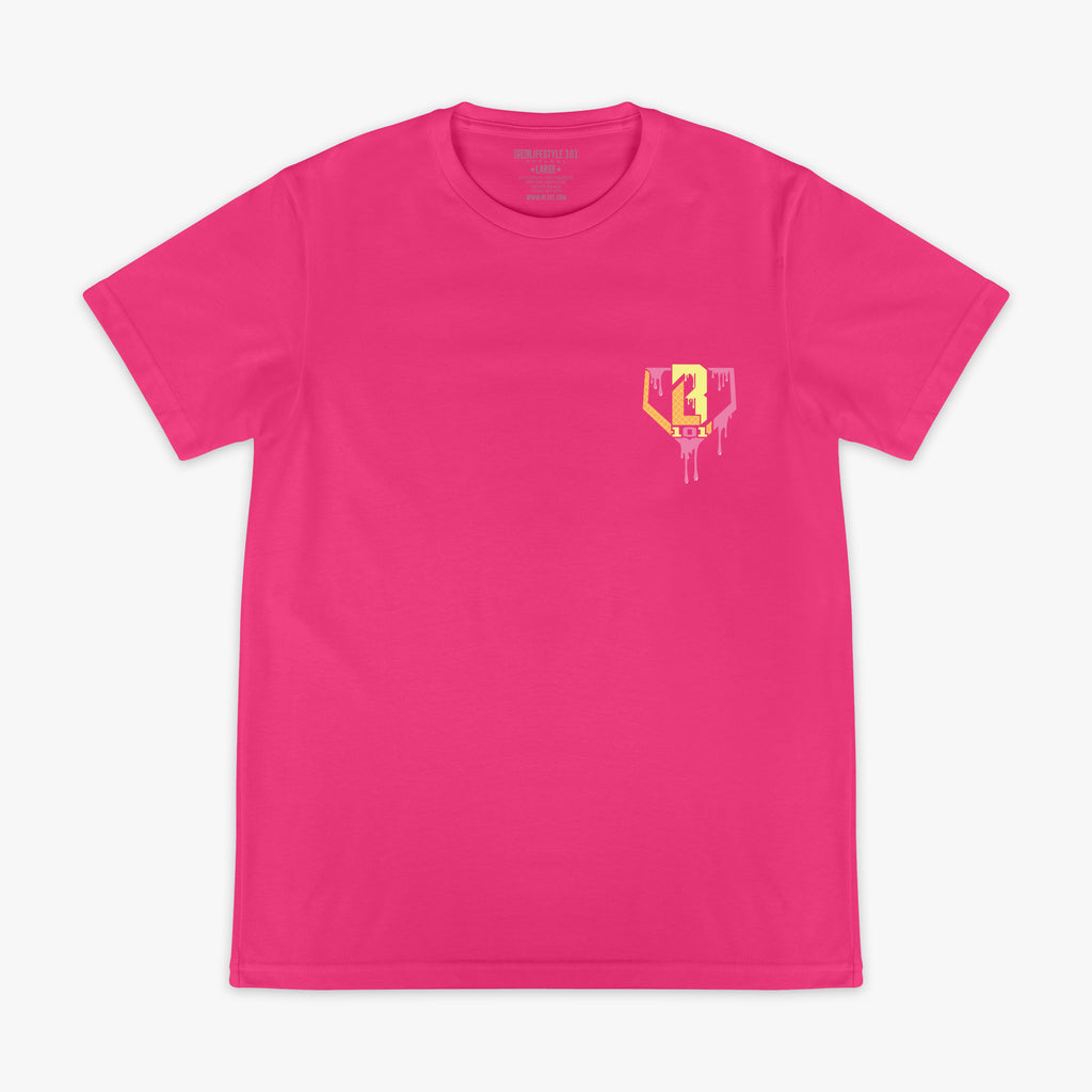 Pink Ice Cream Strawberry Banana graphic tee — front view