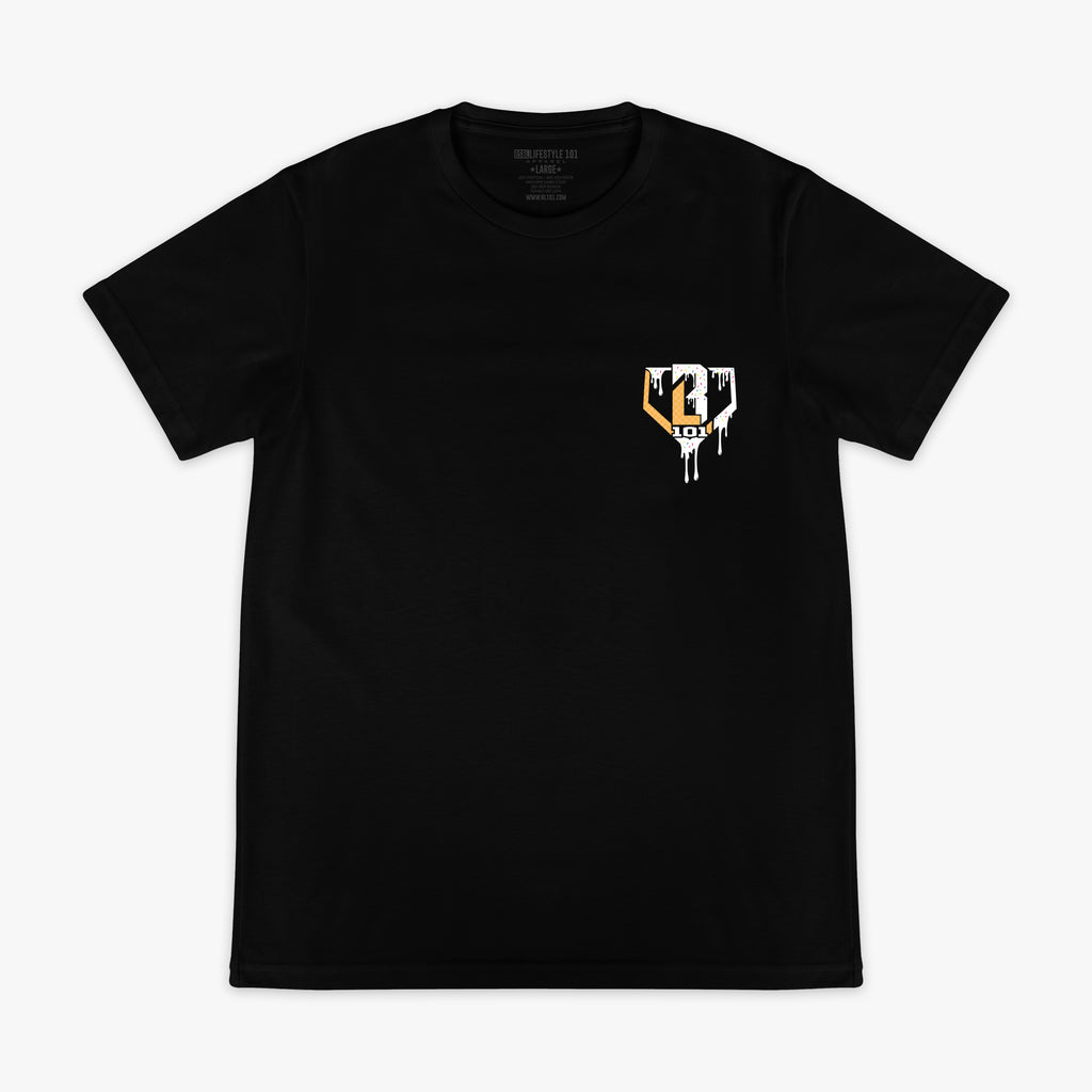 Black & white Ice Cream Vanilla graphic tee — front view