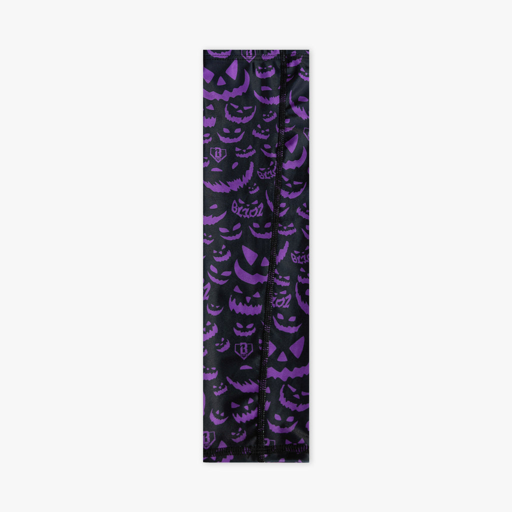 Purple armsleeve with "Jack O' Lantern Team" design