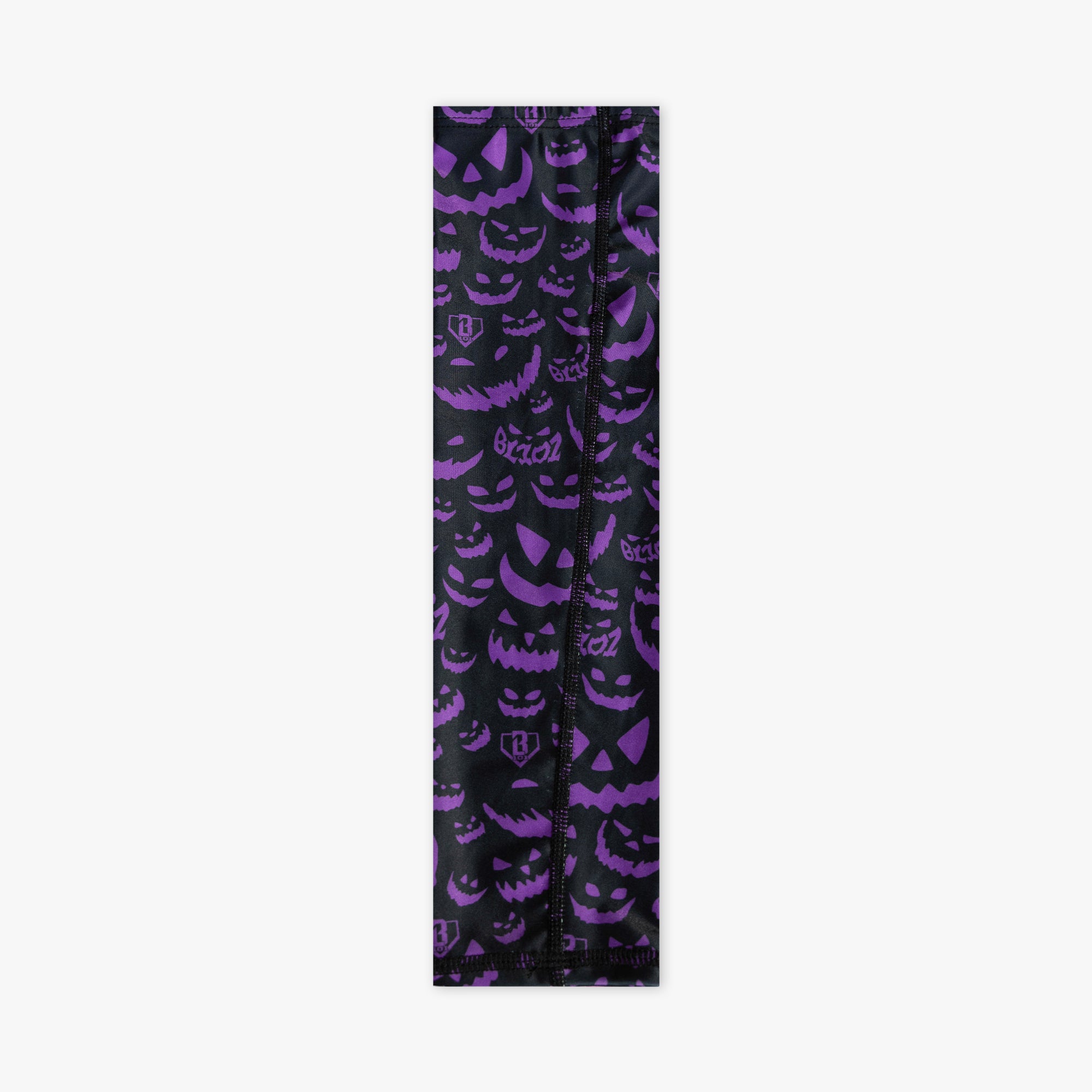 Purple armsleeve with "Jack O' Lantern Team" design
