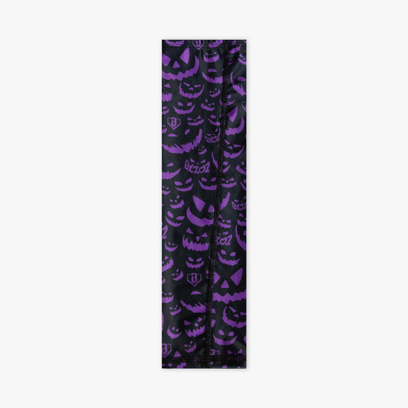 Purple armsleeve with "Jack O' Lantern Team" design