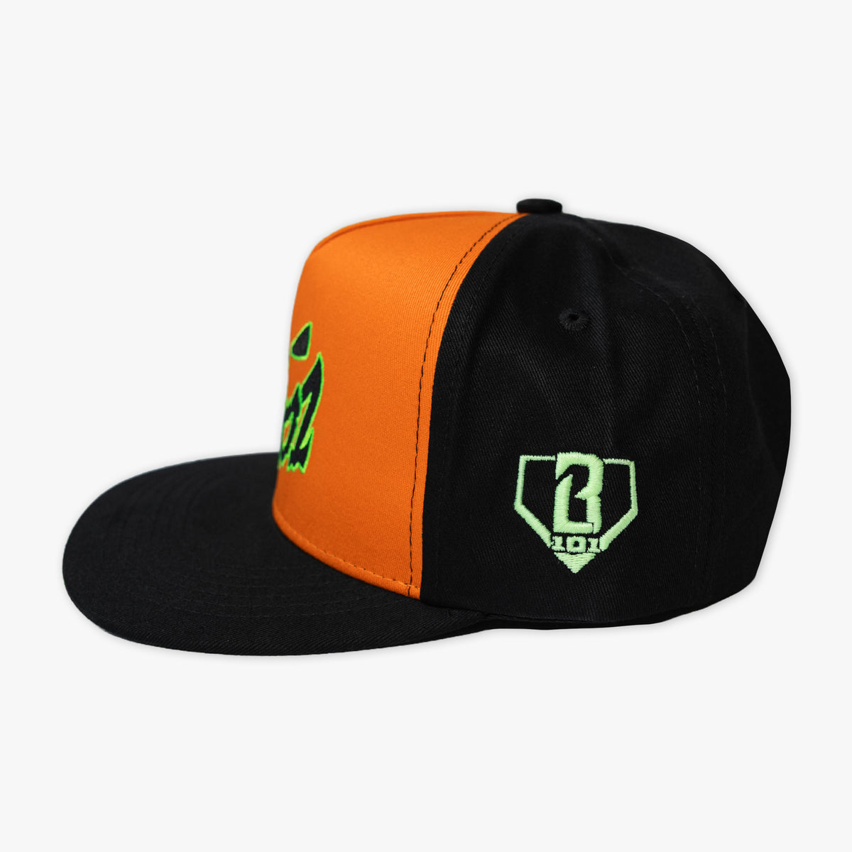 Orange hat with "Jack O' Lantern Team" design