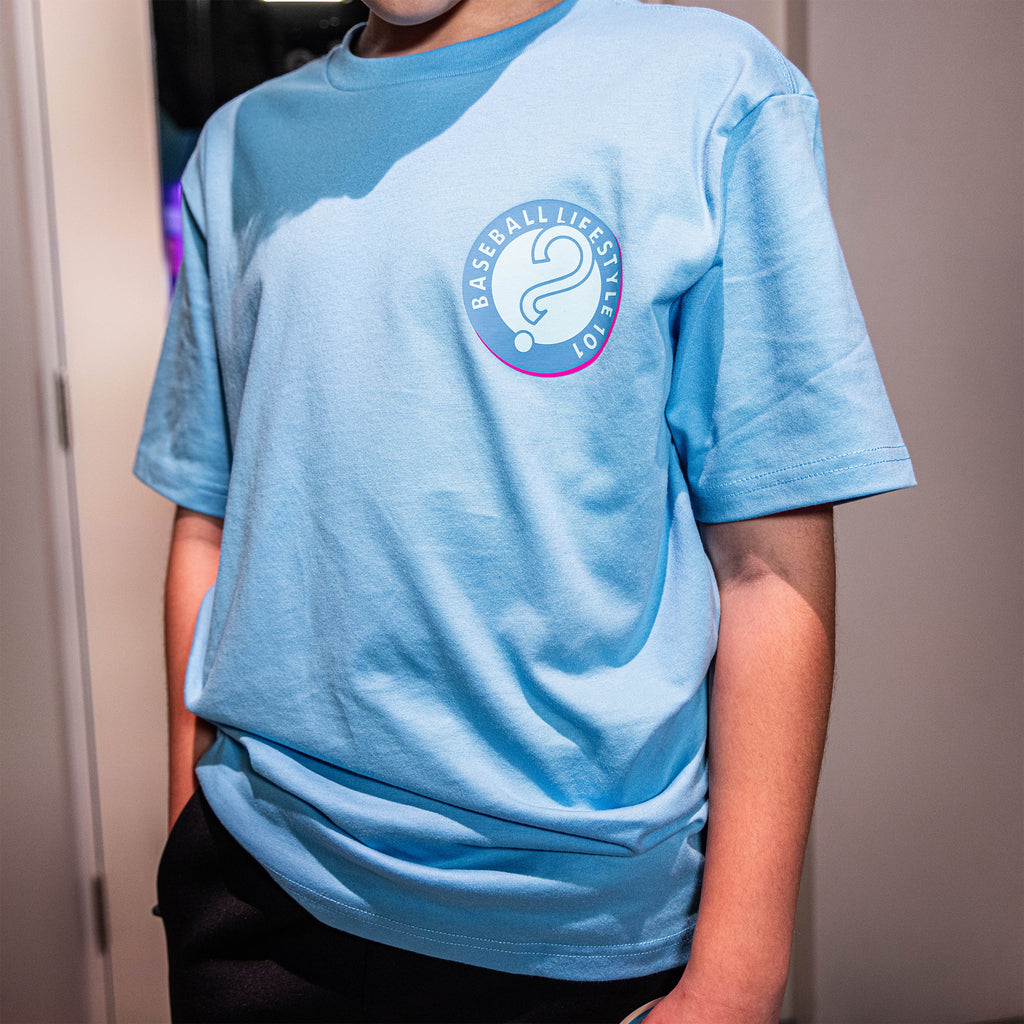 Adult model wearing graphic tee with “K's Only” design