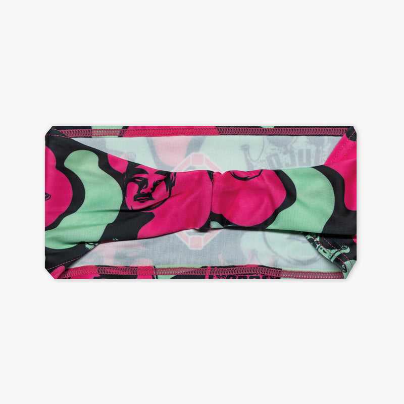 Black headband with "King of JUCO" design — product view