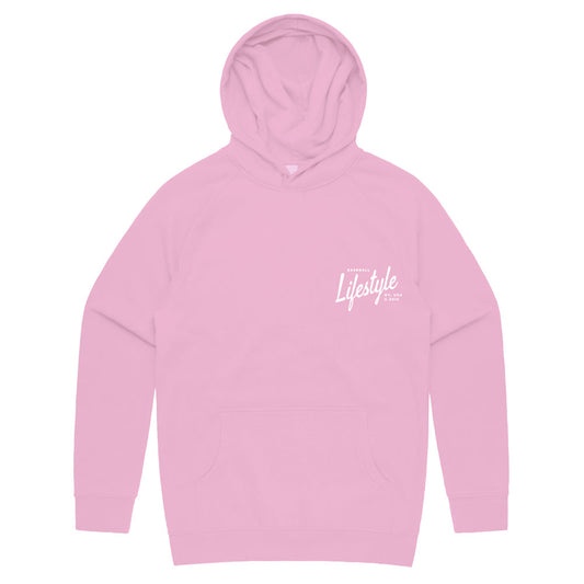Pink Baseball hoodie, Pink hoodie