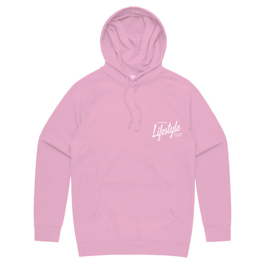 Pink baseball hoodie, Pink hoodie