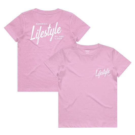 Pink Youth Baseball tshirt