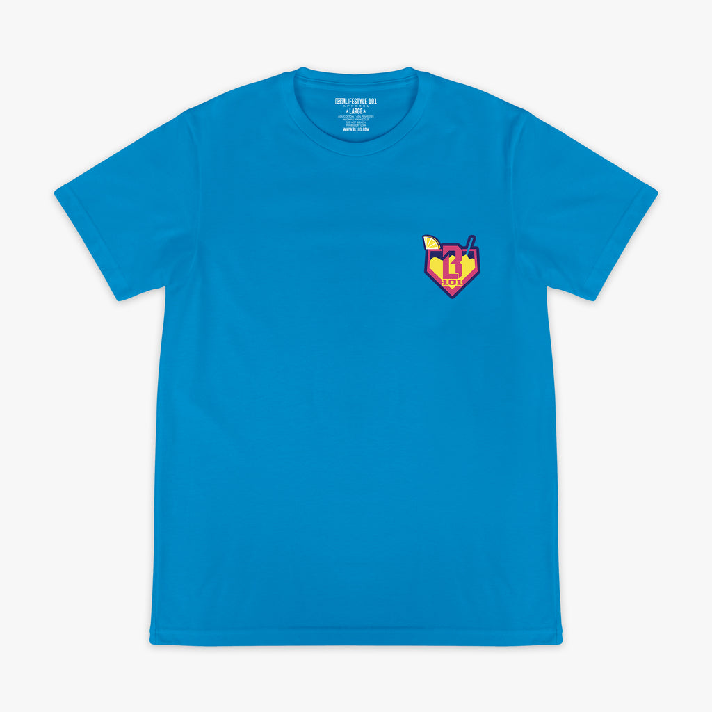 Blue Lemonade graphic tee — front view