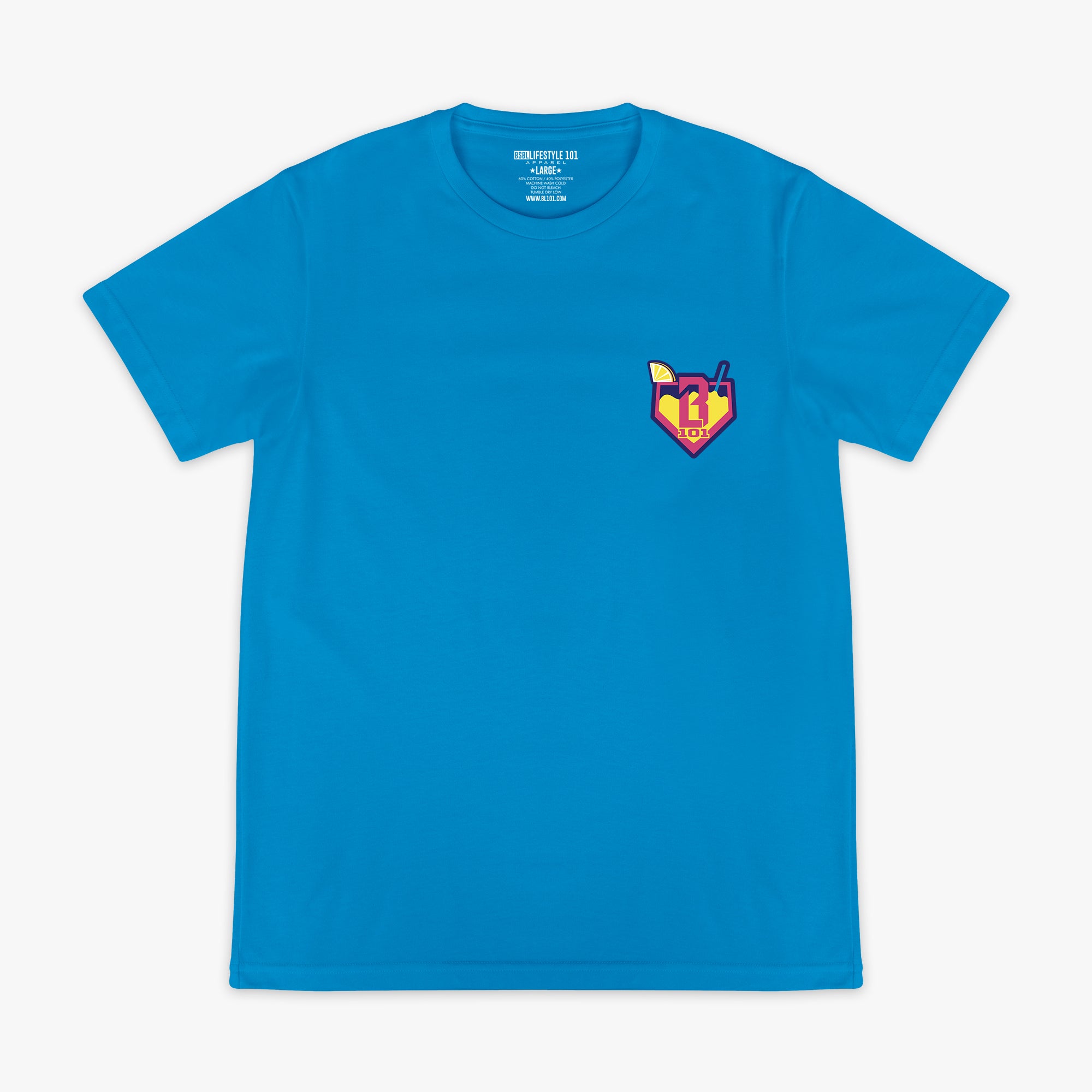 Blue Lemonade graphic tee — front view